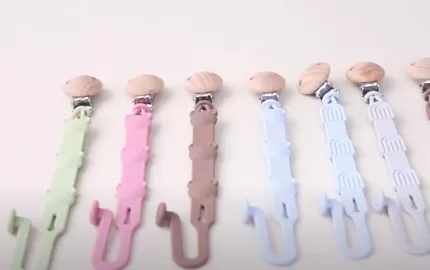 X618 Silicone Bear Head Pacifier Chain